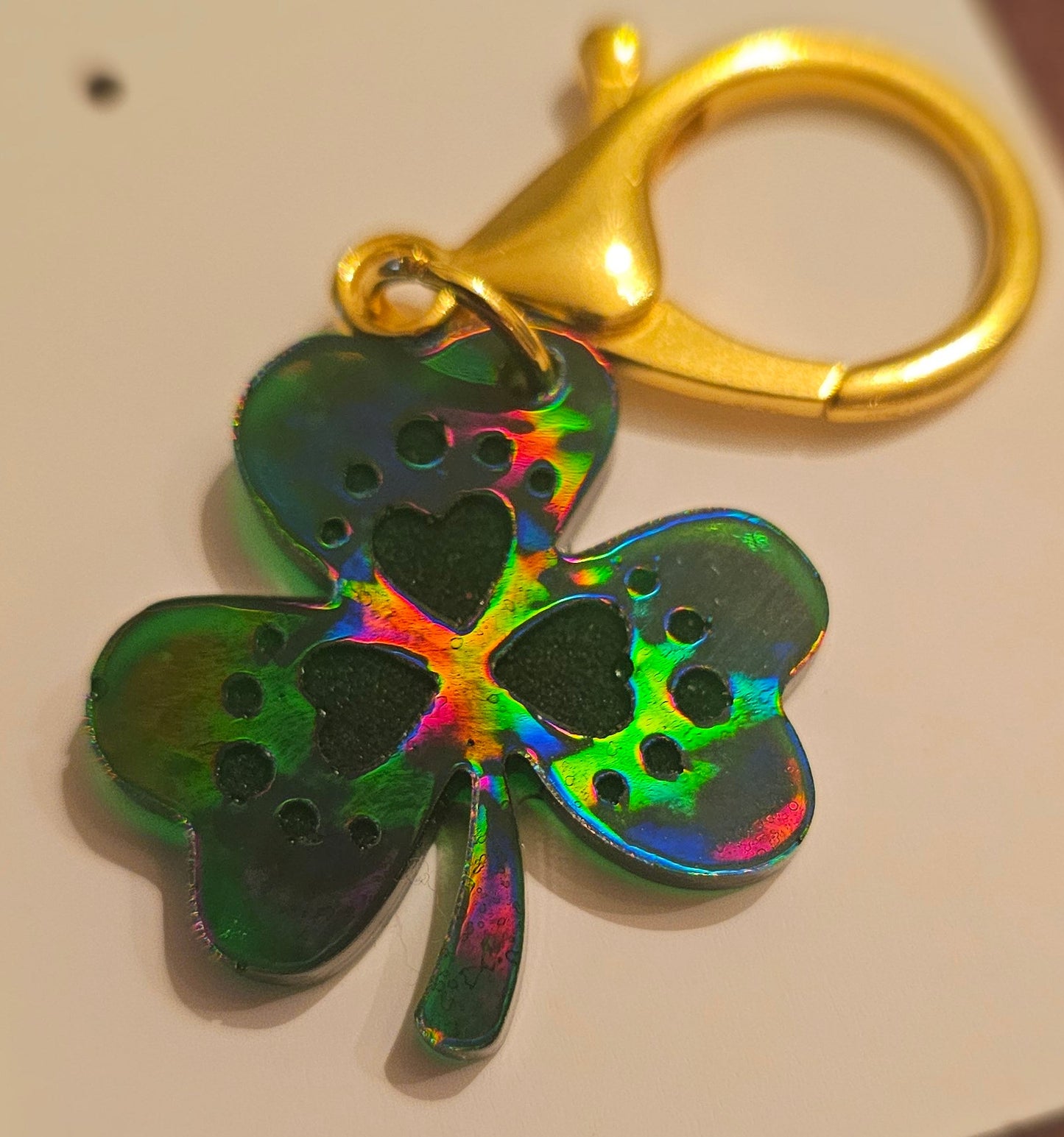 Lucky Luxe Heart Keychain