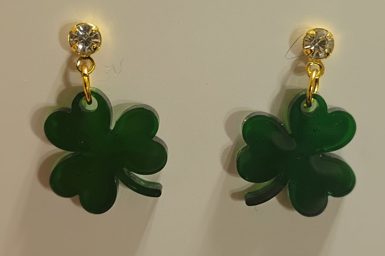 Lucky Shamrock Dangles