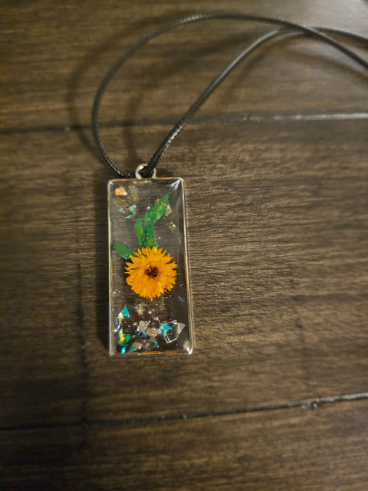 Harvest Glow Silver Pendant