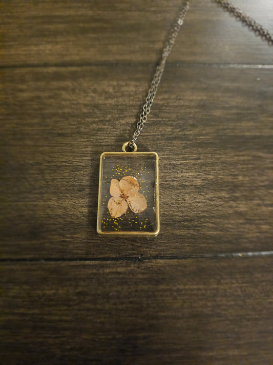 Coral Glow Bronze Pendant