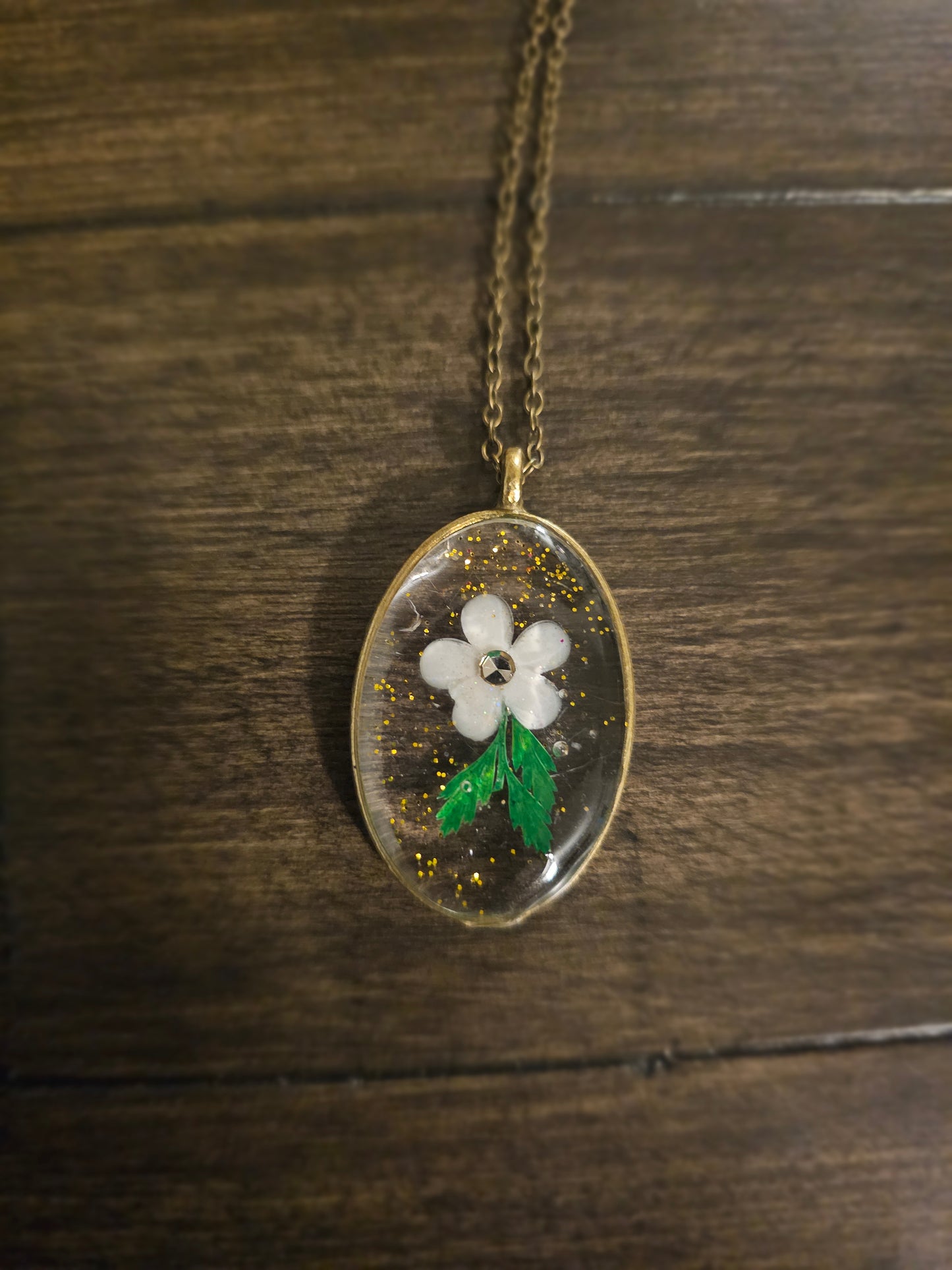 Ivory Spark Bronze Pendant