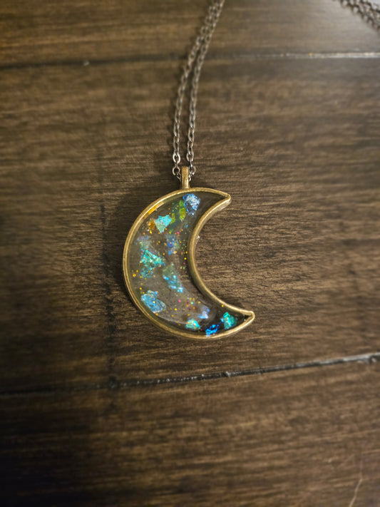 Blue Luna Bronze Pendant