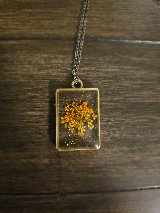 Harvest Lace Bronze Pendant