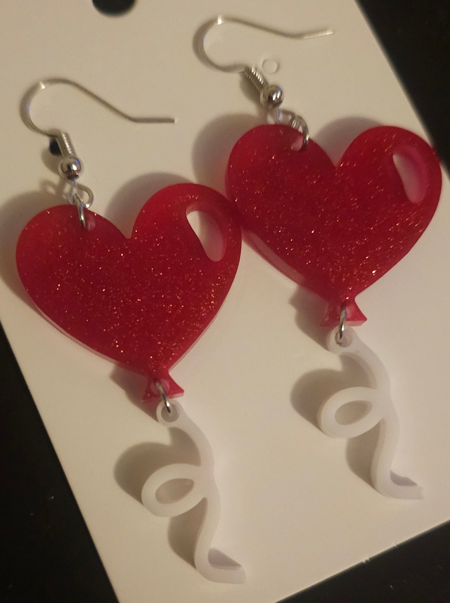Floating Heart Earrings