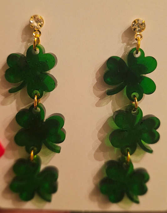 Lucky Shamrock Dangles
